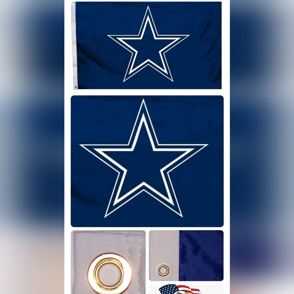 Dallas Cowboys Flag 3x5 Brass Grommets. Other teams available! - Picture 1 of 2